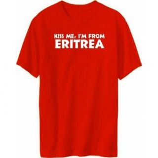 Kiss Me, Im From Eritrea Mens T shirt Clothing