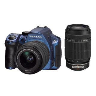 PENTAX K30 Bleu + Zoom 18 55 / 3,5 5,6 AL + Zoom SMC DA L 55 300 f/4 5