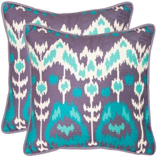 Manhattan 20 inch Lavander/ Aqua Blue Decorative Pillows (Set of 2