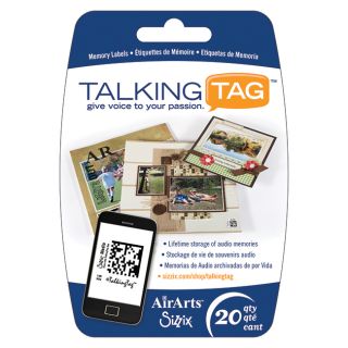 Sizzix Talking Tag Audio Memory Labels (Pack of 20) Today $19.99