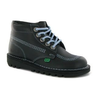 Kick Hi W Core Black Blue Leather Womens Boots Size 43 EU: Shoes