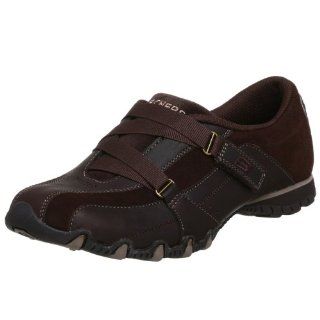 Skechers USA Womens Bikers Curtains Sneaker,Chocolate,10 M US: Shoes
