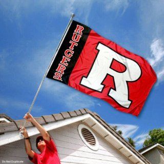Rutgers Scarlet Knights University Large College Flag
