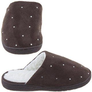 Harve Benard Brown Rhinestone Slippers for Women Shoes