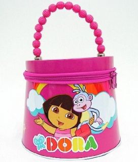 Dora the Explorer Dark Pink Kids Tin Lunch Box: Clothing