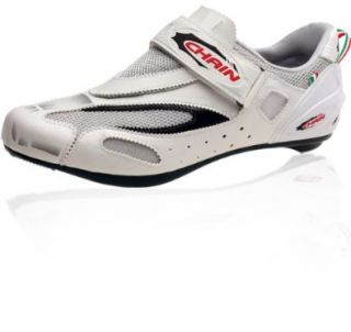 Triathlon Cycling Shoes 44 (US 10) White   Made in Italy. Shoes