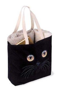 Cat Face Canvas Tote Bag Shoes