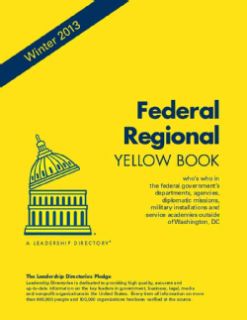 Federal Regional Yellow Book Winter 2013 Whos Who in the Federal