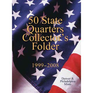 50 State Quarters Collectors Folder 1999 2008 Denver & Philadelphia