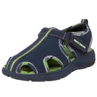 com Skechers Toddler Floaties Sandal,Navy/Lime,5 M US Toddler Shoes