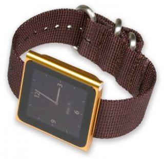 iPod Nano Watch Strap   Brown Nylon Clothing