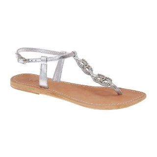  ALDO Zacate   Clearance Flats Womens Sandals   Silver   11 Shoes