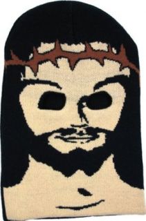 Jesus Face Knit Mask: Clothing