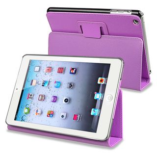 BasAcc Purple Leather Case with Stand for Apple® iPad Mini