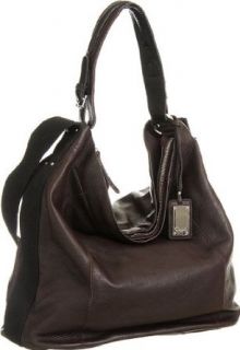 Chocolate Brown Capri Leather Large Slouchy Tote