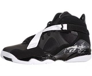  Air Jordan 8.0 (Kids)   Black / Dark Charcoal White, 7 M US Shoes