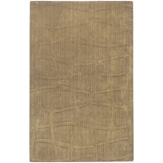Taupe Abstract Plush Wool Rug (8 x 11) Today $968.00