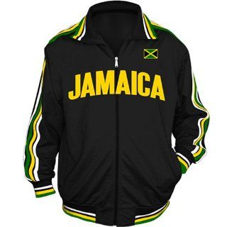 Jamaica World Cup Soccer Track Jacket (Black) Sports