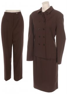 Blass Womens Double Breasted 3 Piece Suit (Size 16)