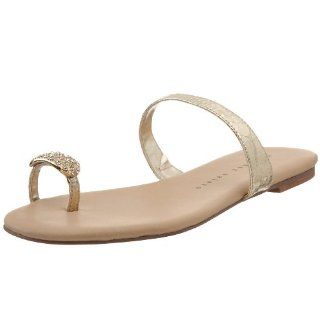  Martinez Valero Womens Iman Toe Ring Sandal,Gold,5 M US Shoes