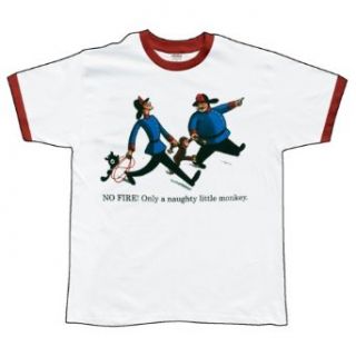 Curious George   Fireman T Shirt   Medium: Clothing