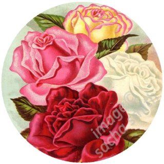 Bouquet of Roses Handbag/Pocket Mirror Shoes