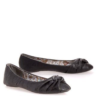 Charles Albert Womens Tora Flat,Black,6 M US Shoes
