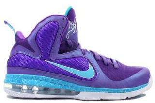 Nike Lebron 9 Hornets (Pure Purple/Turquoise Blue Wht) Size 9.5: Shoes