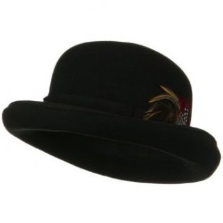 Wool Felt Bowler Hat   Black W19S35A Clothing