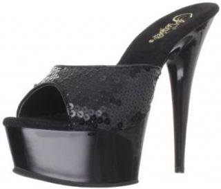 Pleaser Womens Delight 601 3/BSQ/M Platform Sandal Shoes