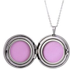 Sterling Silver Engraved Class of 2010 Round Locket Necklace