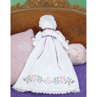 Stamped White Pillowcase Doll Kit Starflowers Today $8.99