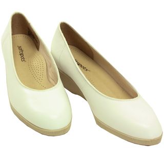 Softspots Womens Stephanie White Leather Comfort Shoes