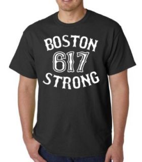 Boston 617 Strong Adult T Shirt Tee Clothing