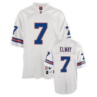John Elway Denver Broncos White Throwback Jersey: Clothing