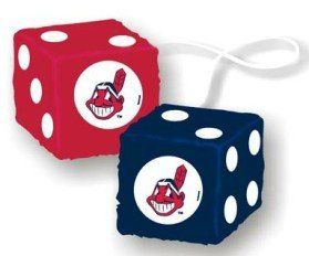 Cleveland Indians Fuzzy Dice: Sports & Outdoors