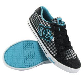  DC Shoes Chelsea Charm Tx Black White Youths Trainers Shoes