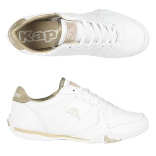 KAPPA Baskets Parity Femme Blanc et or   Achat / Vente BASKET MODE