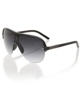 G by GUESS Shield Aviator Sunglasses, BLACK Clothing