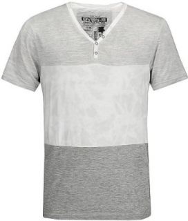 Division E Colorblocked Henley T Shirt Grey Multi