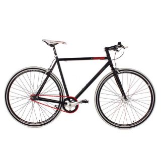 DE VILLE   PLAGE Vélo à pignon fixe 28 Essence noir KS Cycling H