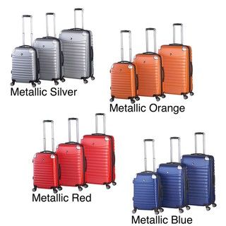 Heys USA Lustro 3 piece Hardside Spinner Luggage Set
