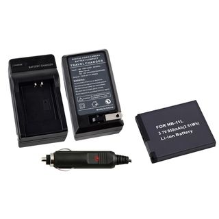 BasAcc Li Ion Battery/ Battery Charger for Canon NB 11L