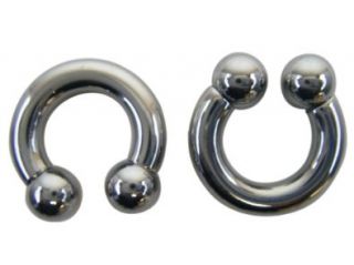 Steel Ball Horseshoe Earring (6 Gauge)   Fashion Ear Plug (1pc) Shoes