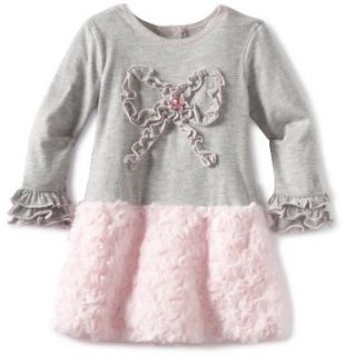 Youngland Girls 2 6X Knit To Woven Fashion Dress, Pink