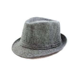 Mens Fashion Wear Gray Design Fedora Hat in Very Cozy Material Shoes