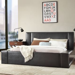 Anabella Black Bonded Leather King size Bed Today $899.99