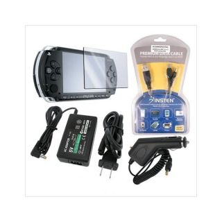 Charger, Screen Protector and USB Cable for Sony PSP