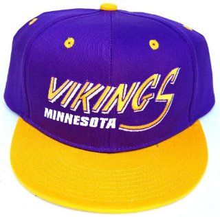 Vintage Minnesota Vikings Flatbill Snapback Cap Hat