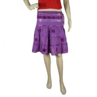 Handmade Flower Look Cotton Skirts With Adustable Doori